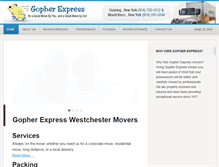 Tablet Screenshot of gopherexpress.com